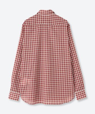 HEART HOLE PLAID SHIRT M26H9SL002