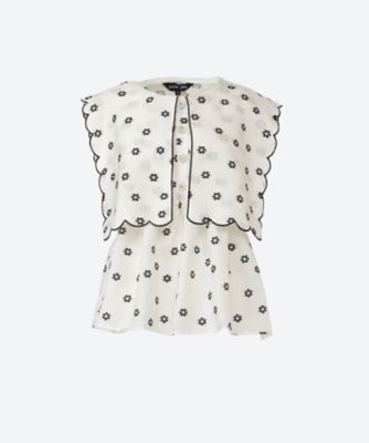 ＜sister jane (Women)＞Ｌｕｃｉａ　Ｊａｃｑｕａｒｄ　Ｓｃａｌｌｏｐ　Ｔｏｐ