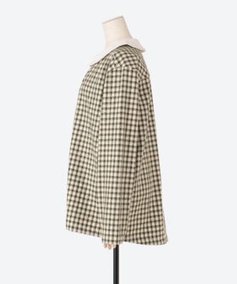 Ｔｈｅｏ　Ｃｈｅｃｋ　Ｓｈｉｒｔ　ｗｉｔｈ　Ｂｒｏｏｃｈ