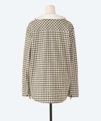 Ｔｈｅｏ　Ｃｈｅｃｋ　Ｓｈｉｒｔ　ｗｉｔｈ　Ｂｒｏｏｃｈ