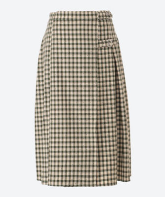 ＜sister jane (Women/大きいサイズ)＞Ｔｈｅｏ　Ｃｈｅｃｋ　Ｐｌｅａｔｅｄ　Ｋｉｌｔ