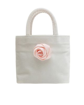 Thevirgins velvet vanity bag White