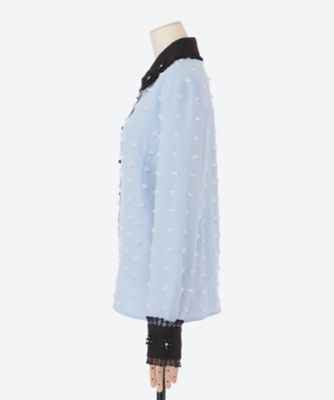 Naila Flower Trim Shirt | sister jane (Women  