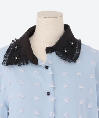 Naila Flower Trim Shirt | sister jane (Women  