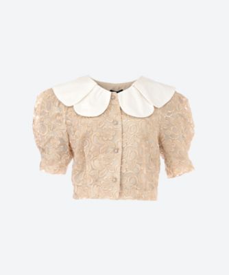 ＜sister jane (Women)＞Ｃｉｎｎａｍｏｎ　Ｌａｃｅ　Ｂｌｏｕｓｅ