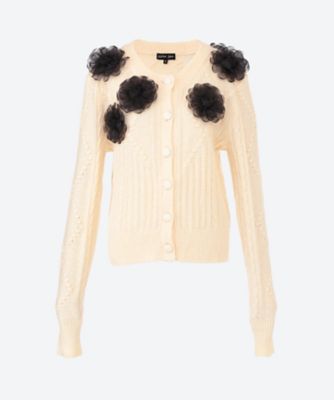 ＜sister jane (Women)＞Ｂｏｐ　Ｆｌｏｗｅｒ　Ｋｎｉｔｔｅｄ　Ｃａｒｄｉｇａｎ