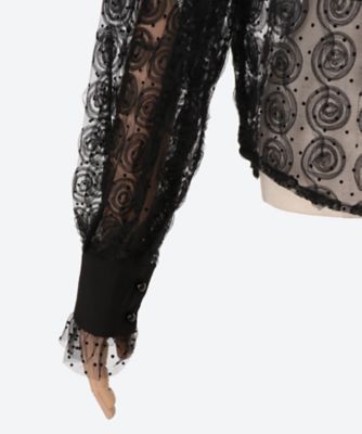 Medallion Rose Tulle Blouse | sister jane 