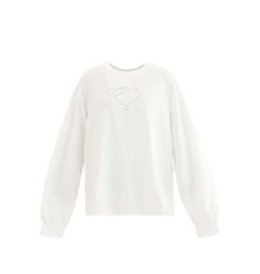 thevirgins heart logo bijou long T-