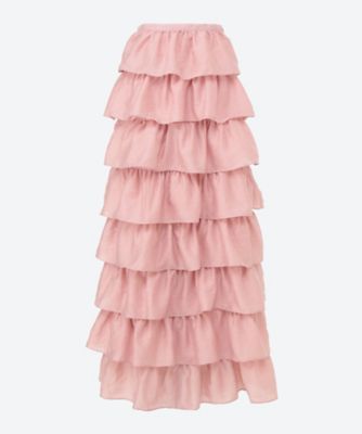 ＜sister jane (Women)＞Ｐｏｒｃｅｌａｉｎ　Ｒｕｆｆｌｅ　Ｍｉｄｉ　Ｓｋｉｒｔ