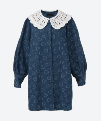 ＜sister jane (Women)＞Ｐｒｉｚｅ　Ｈｅａｒｔ　Ｄｅｎｉｍ　Ｍｉｎｉ　Ｄｒｅｓｓ