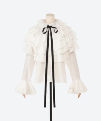 ＜DREAM sister jane (Women)＞Ｓａｆｆｒｏｎ　Ｒｕｆｆｌｅ　Ｂｌｏｕｓｅ