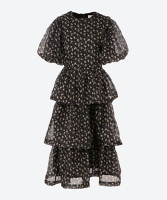 ＜DREAM sister jane (Women)＞Ｎｏｏｎ　Ｆｌｏｗｅｒ　Ｔｉｅｒｅｄ　Ｄｒｅｓｓ