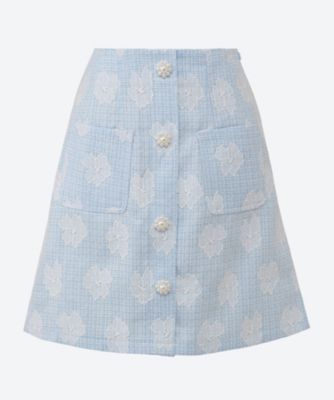 ＜sister jane (Women)＞Ｒｏｄｅｏ　Ｔｗｅｅｄ　Ｍｉｎｉ　Ｓｋｉｒｔ　２９ＳＪ０４ＳＫ４３１ＢＬＥ