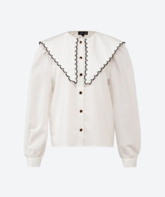 ＜sister jane (Women)＞Ｓａｌｏｏｎ　Ｓｃａｌｌｏｐ　Ｂｌｏｕｓｅ