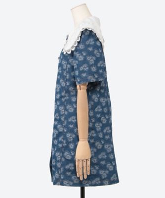 Wildflower Denim Mini Dress