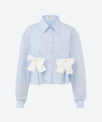 ＜DREAM sister jane (Women)＞Ｂｌｕｅ　Ｅｙｅｓ　Ｂｏｗ　Ｓｈｉｒｔ