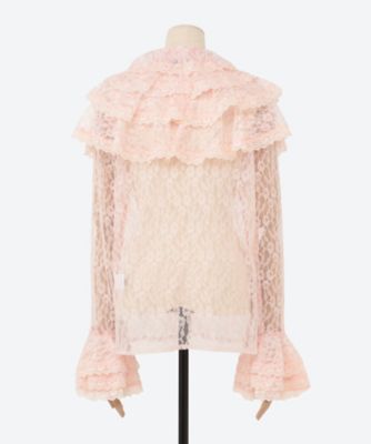 Ｆｉｌｌｙ　Ｌａｃｅ　Ｒｕｆｆｌｅ　Ｂｌｏｕｓｅ　２９ＳＫ０４ＢＬＤ１４８ＰＮＫ