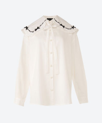 ＜sister jane (Women)＞Ｂｏｎｎｉｅ　Ｂｏｗ　Ｃｏｌｌａｒ　Ｓｈｉｒｔ