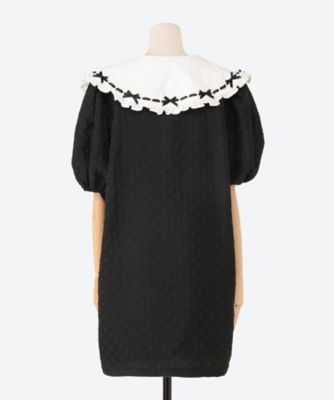 Ｂｏｎｎｉｅ　Ｂｏｗ　Ｃｏｌｌａｒ　Ｄｒｅｓｓ　２９ＳＪ０５ＤＲ２０９１ＢＬＫ