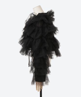 Crane Tulle Ruffle Jacket 30SK02JKD062BLK | DREAM sister jane (Women ...