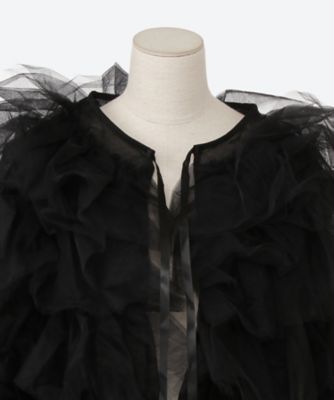 Crane Tulle Ruffle Jacket 30SK02JKD062BLK | DREAM sister jane (Women ...