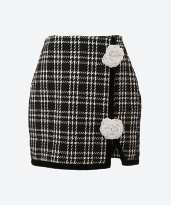 ＜DREAM sister jane (Women)＞Ｅｄｅｎ　Ｃｈｅｃｋ　Ｍｉｎｉ　Ｓｋｉｒｔ　３０ＳＫ０２ＳＫＤ０７８ＢＬＫ