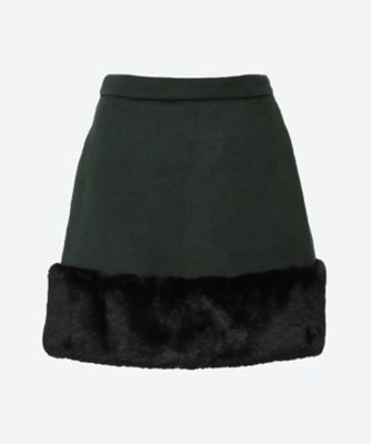 ＜sister jane (Women)＞Ｆｏｒｔｕｎｅ　Ｆａｕｘ　Ｆｕｒ　Ｍｉｎｉ　Ｓｋｉｒｔ　３０ＳＪ０３ＳＫ４４０ＧＲＮ