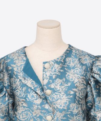 Sapphire Jacquard Mini Dress