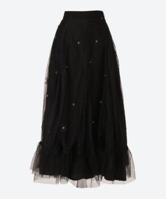 ＜DREAM sister jane (Women)＞Ｖｏｙａｇｅ　Ｔｕｌｌｅ　Ｇｏｄｅｔ　Ｓｋｉｒｔ　３１ＳＫ００ＳＫＤ０８４ＢＬＫ