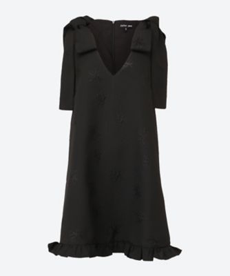 ＜sister jane (Women)＞Ｂａｔｅａｕ　Ｂｏｗ　Ｍｉｎｉ　Ｄｒｅｓｓ　３１ＳＪ０２ＤＲ２２３１ＢＬＫ