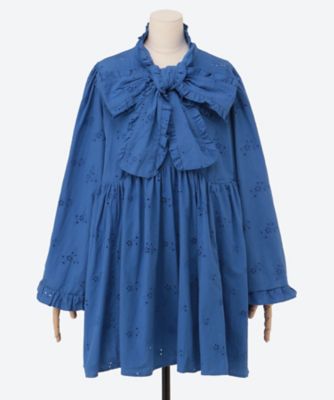 sister jane (Women)/シスタージェーン Ｍｅａｄｏｗ　Ｓａｇｅ　Ｂｏｗ　Ｍｉｎｉ　Ｄｒｅｓｓ　３１ＳＪ０３ＤＲ２２７０ＢＬＥ