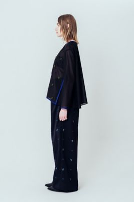 彩火's セレクト EMBROIDERED PULLOVER SHIRT