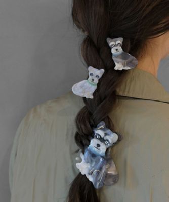 ミニチュアシュナウザーヘアピンセット