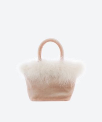 Thevirgins velvet vanity bag White