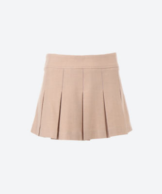the virgins classic pleated sk(beige) - ミニスカート
