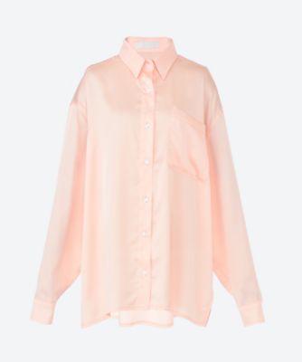 トップス the virgins heart button shoulder top heart button silk shirt | the Virgins