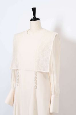 Ｐｅａｒｌ　Ｌａｃｅ　Ｂｏｘｃｏｌｌａｒ　Ｃｏｍｂｉ　Ｄｒｅｓｓ