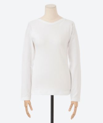 ボートネック長袖Ｔシャツ