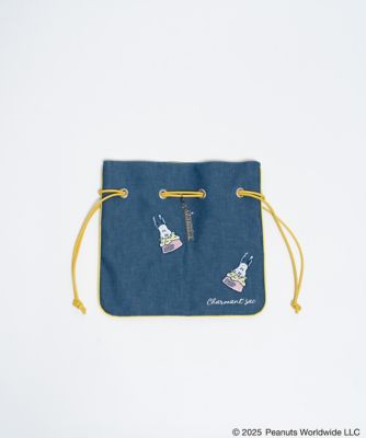 【値下げ】baybee×charmantsa 限定　巾着バッグ 30%off 巾着 ドットシャンタン ペールグリーン - charmantsac