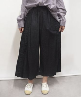 BASCO (Women/大きいサイズ)/バスコ カルパスパンツ・Ｃ　タック切り替えの配色ワイドパンツ