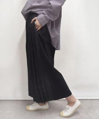 カルパスパンツ・Ｃ　タック切り替えの配色ワイドパンツ