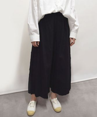 カルパスパンツ・Ｆ　タック切り替えのワイドパンツ