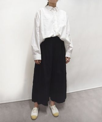 カルパスパンツ・Ｆ　タック切り替えのワイドパンツ