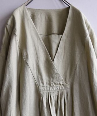 リーベドレス　人気のさらっとした麻生地のデザインドレス