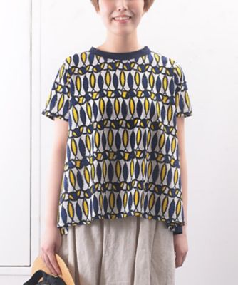アナントップ・柄　人気のフレアシルエットトップス