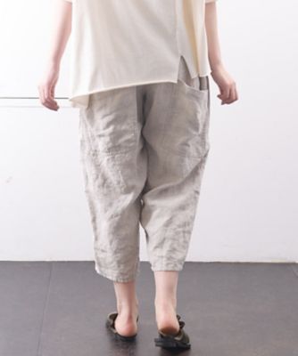 マオパンツ麻・５　人気のバックポケット麻パンツ