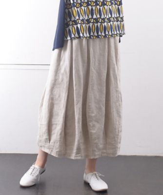 クルトスカート・Ｎ　裾タックコクーンスカート