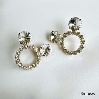 ★クリスタル／Ｍｉｃｋｅｙ　ｍｏｕｓｅ／ピアス【ディズニーおまとめ】