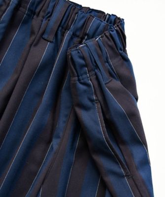 シシリ―パンツ　落ち感のきれいなストライプワイドパンツ