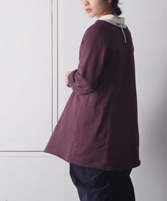 エールチュニック　ふんわりとやわらかなコットン裏毛チュニック